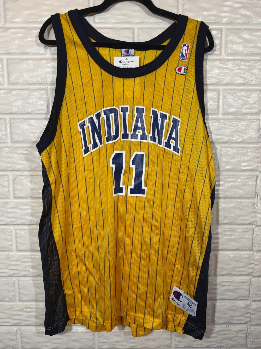 Vintage Champion Indiana Pacers Jamaal Tinsley # 11 NBA Jersey NWT XL